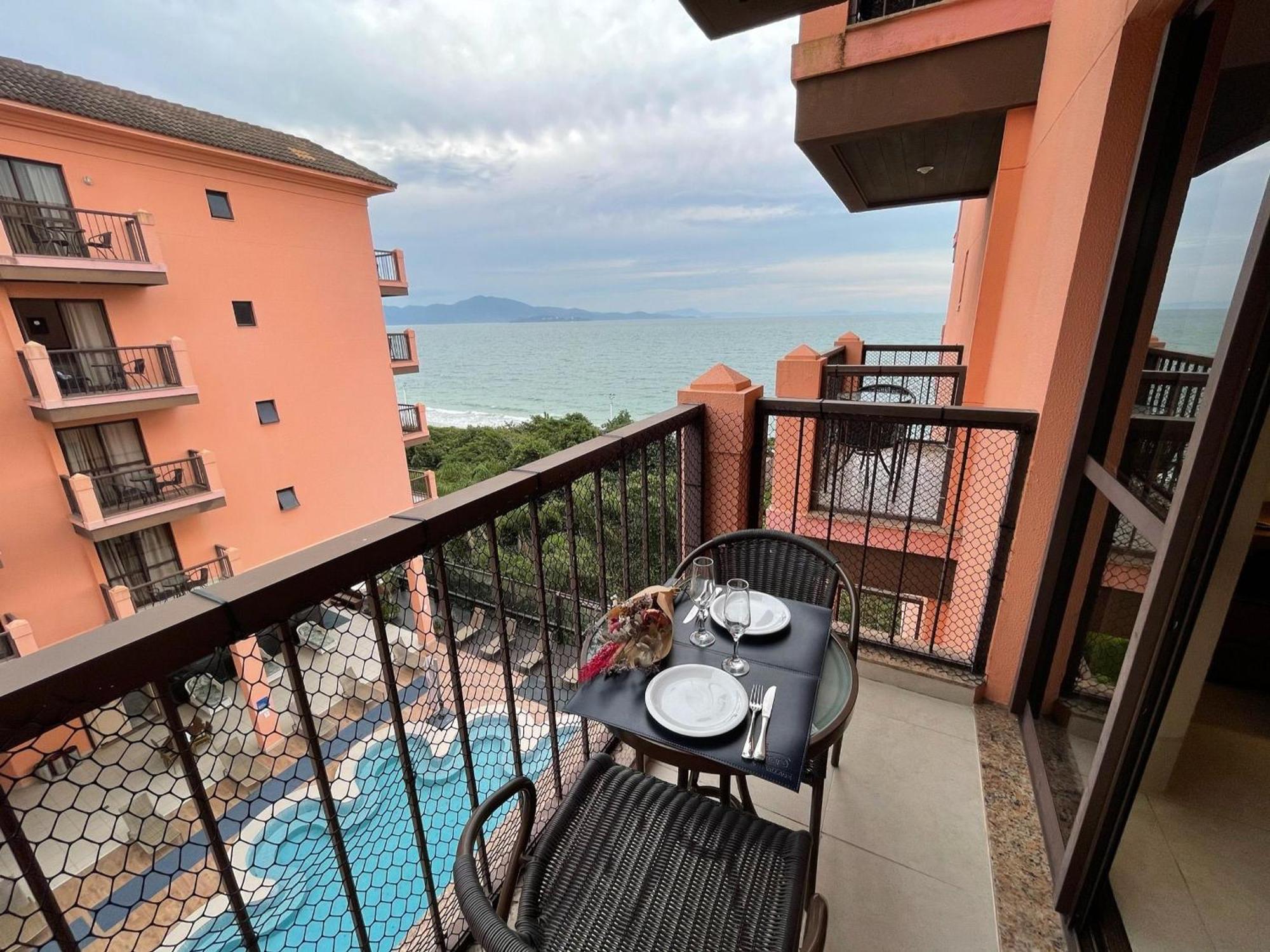 Resort Pe Na Areia - Studios Direto Com Proprietario Jbvjr Florianópolis Dış mekan fotoğraf