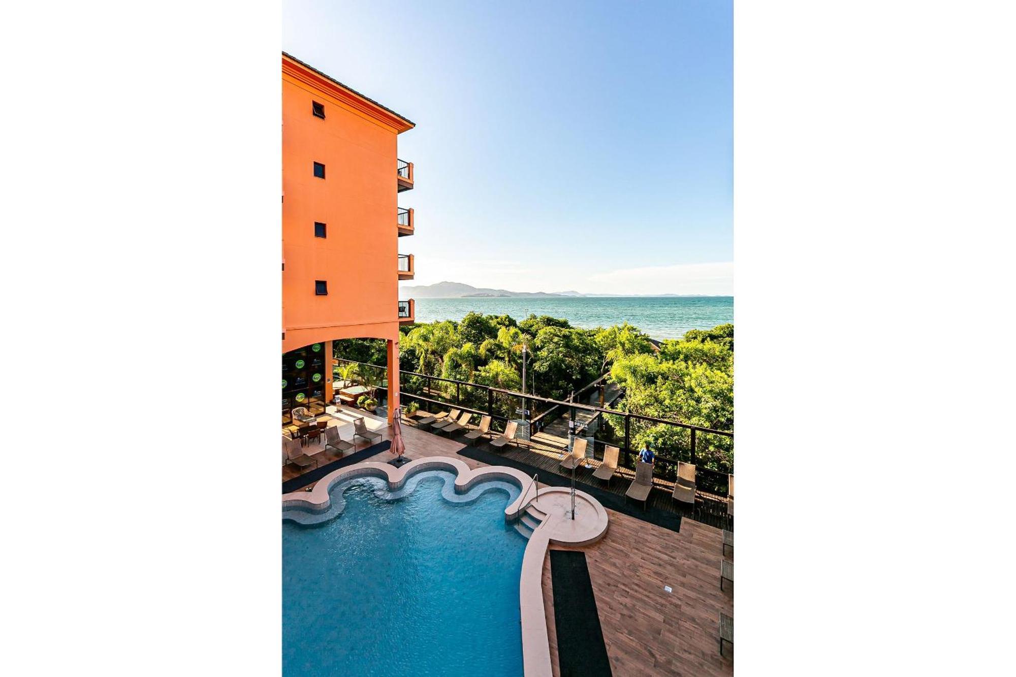 Resort Pe Na Areia - Studios Direto Com Proprietario Jbvjr Florianópolis Dış mekan fotoğraf